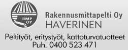 Rakennusmittapelti Haverinen Oy logo